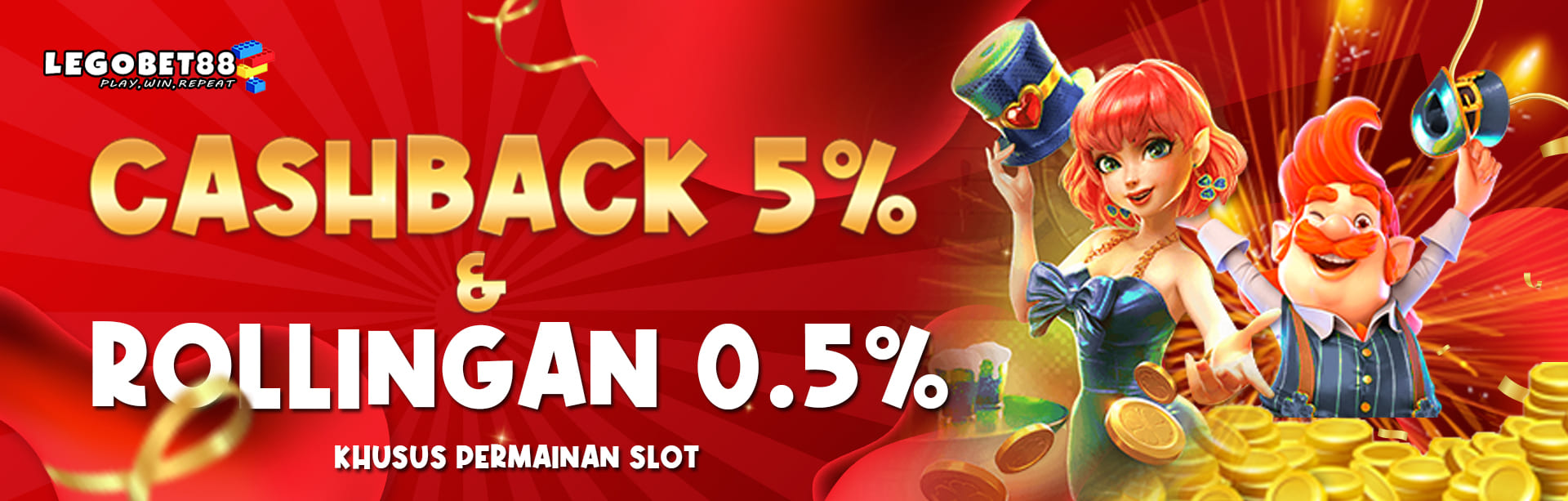 BONUS ROLLINGAN DAN CASHBACK SLOT